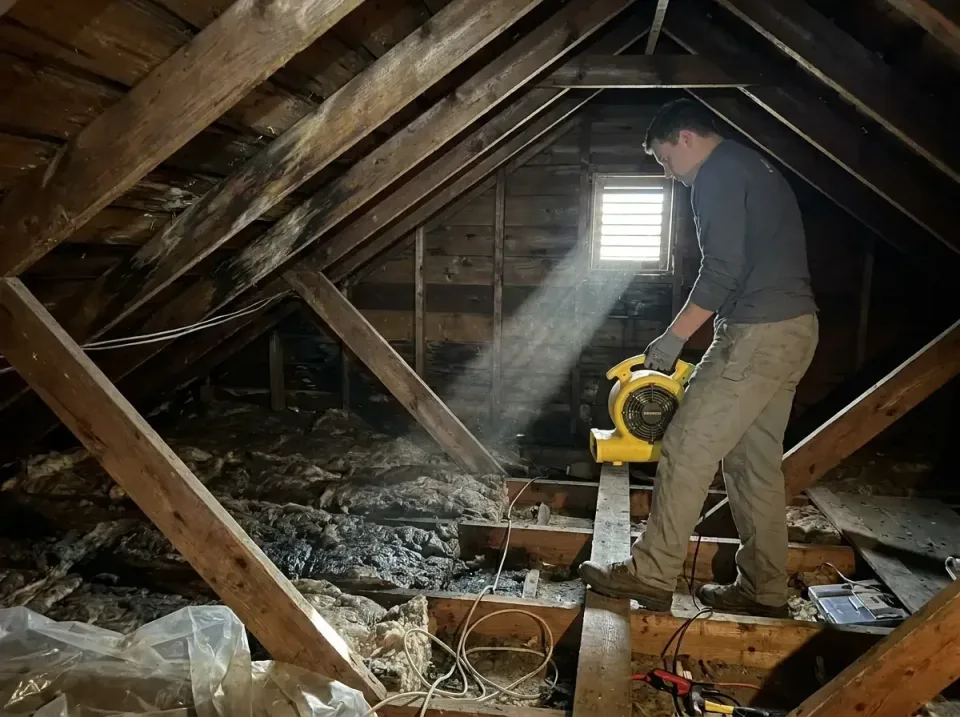 attic-water-damage-drying-proc-007 — frequently asked questions, Emergency Water Extraction & 24/7 Flood Response in Fort St…